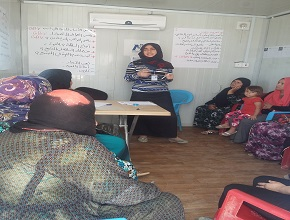 Seminar at Domiz Camp under the title'The Physical and Psychological Side Effects of Addiction to the Internet and Its Role in Creating Social Problems.'