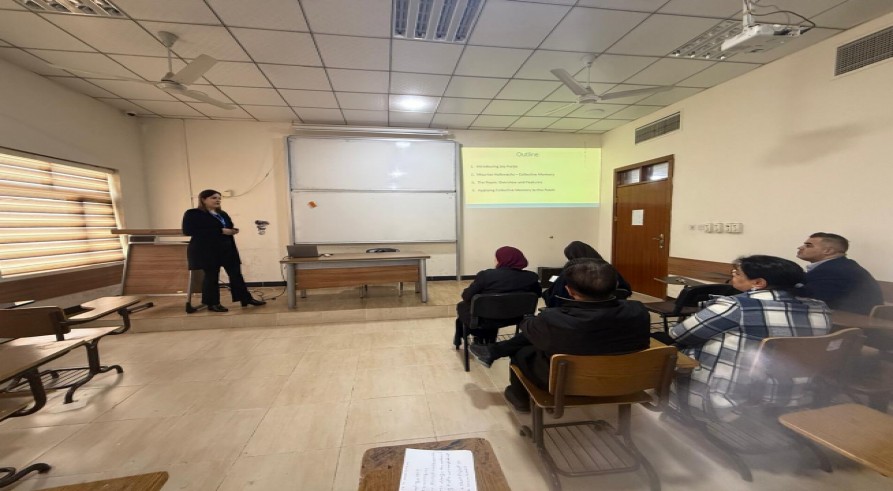 The English Language Department Conducted a Seminar Entitled “Collective Memory in Joy Harjo‘s Poetry”
