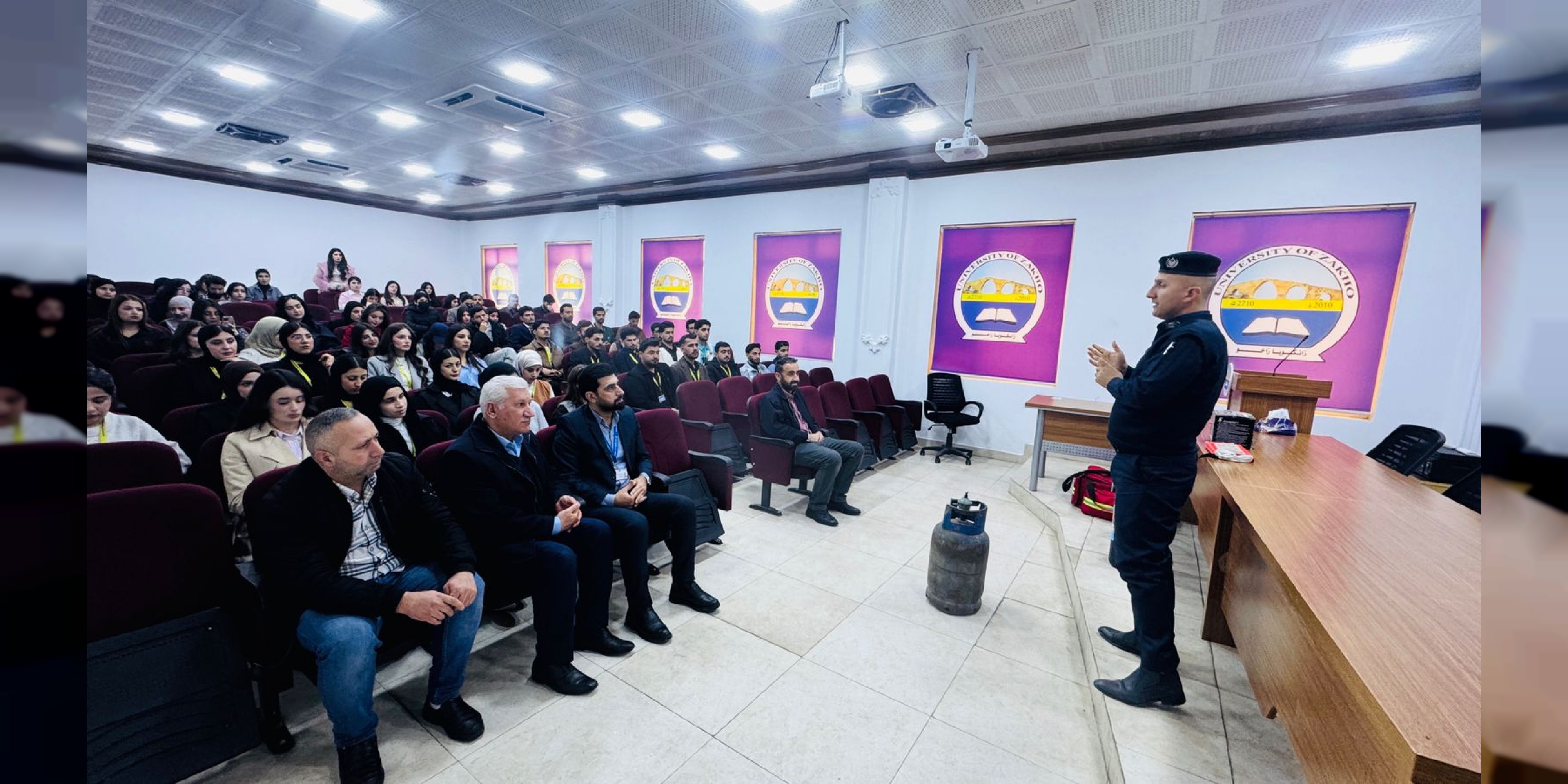 University of Zakho Organizes Fire Safety Seminars in Coordination with Civil Defense Directorate