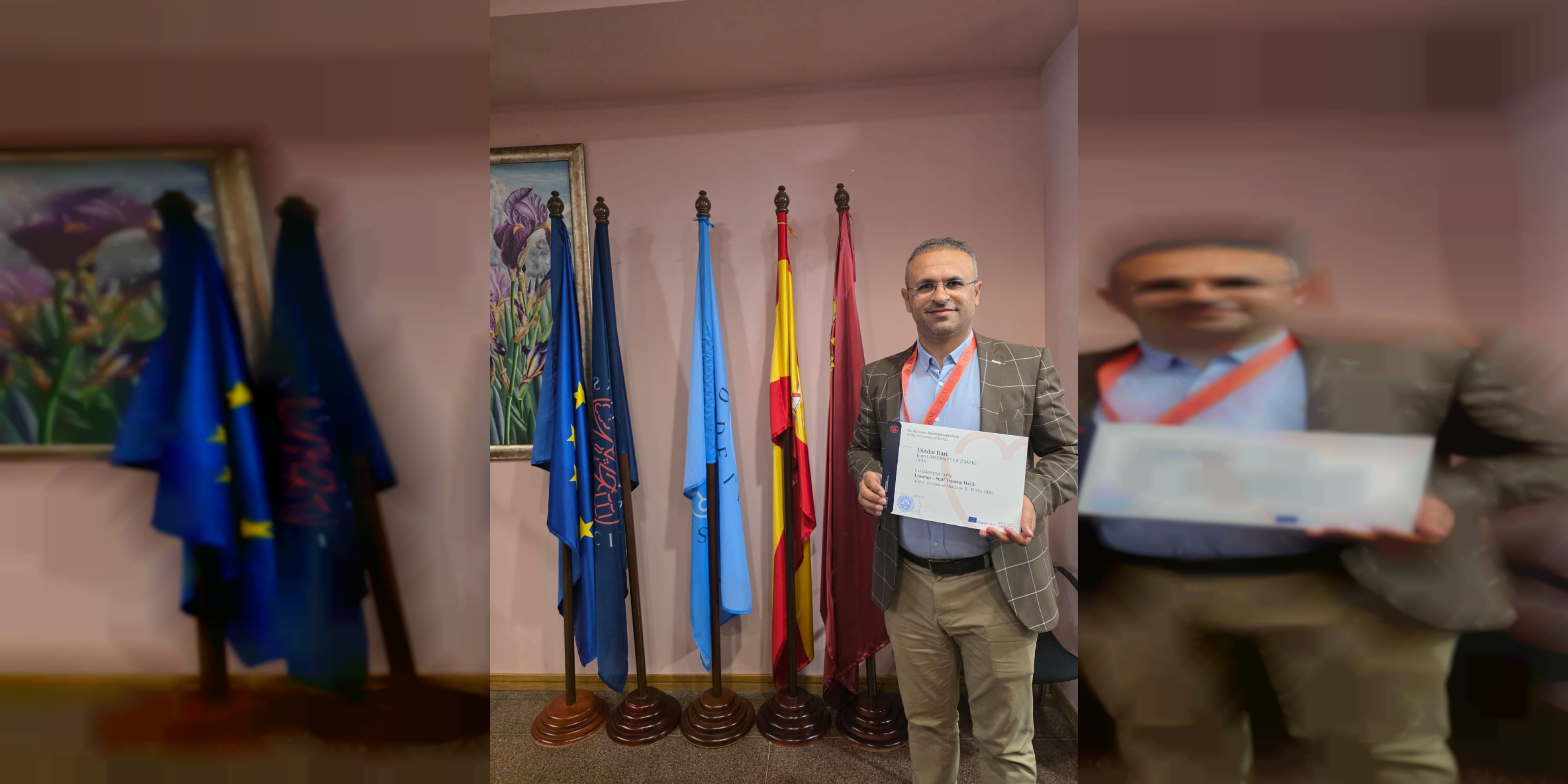 رێڤەبەرێ گشتییێ سەنتەرێن ڤەکۆلینێن زانستی ب نوینەرییا زانکۆیا زاخۆ پشکداری خولەکا ئێک حەفتی بو ل زانکۆیا مورسیا ل وەلاتێ ئسپانیا